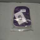 Dark Purple Wig Long Purple Wig with Air Bangs Straight Wigs Heat Resistant Synthetic Wigs with Cap (Small Size)