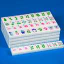 American Mahjong Set 166 Mahjong Tile Set 1.2-inch Carved Blue American Mahjong Tile Set