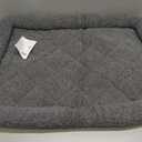 Furhaven Dog Bed for Medium/Small Dogs & Indoor Cats, 100% Washable, Sized to Fit Crates - Sherpa Fleece Bolster Crate Pad - Gray, Medium