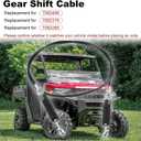 WMPHE 7082498 Gear Shift Shifter Cable Compatible with Polaris Ranger XP 1000 2018 2019 2020 2021 2022 2023, 2020-2023 Polaris Ranger 1000 Replacement for 7082376 7082285