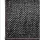 Color&Geometry Large Thin Front Door Mat Indoor Entrance Non Slip Rubber Backed, 32"x48" Indoor Door Mats for Entryway, Dirt Trapper Double Doormat, Washable Front Door Rugs, Charcoal Grey