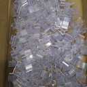 Fulmoon 200 Pcs Retail Shelf Tag Sign Holder, Gripper Clip on Shelf Talker, Price Labels Display Clips for Retail Shop (1-1/4 Inch High by 1/2 Incn Wide)