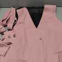 Barry.Wang Mens Formal Business Suit Vest Slim Fit Casual Solid Color Dress Waistcoat Tie Bow Tie Set Wedding Party, Medium