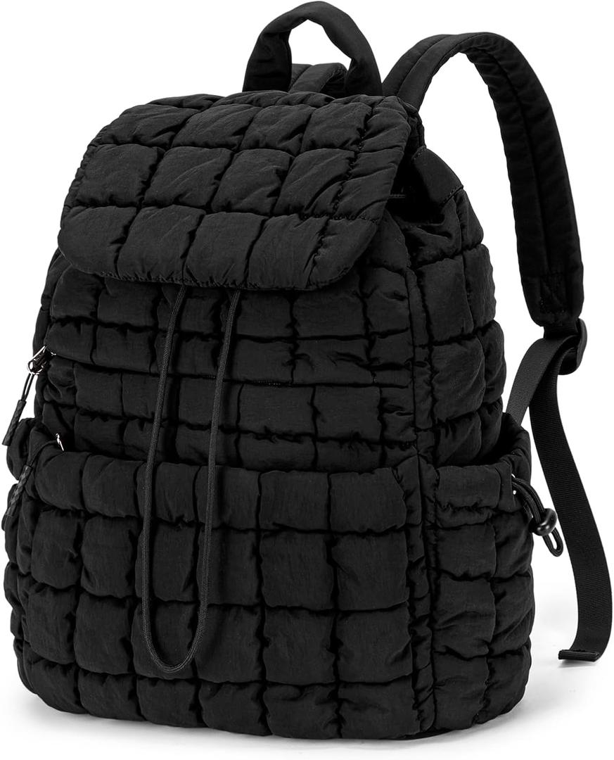 CLUCI Puffy Quilted Backpack Purse for Women, Casual Lightweight Daypack for Women Travel | Purse, Casual, Lightweight, Travel