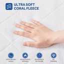 Sealy Heated Mattress Pad Full Size with Plush Top, Coral Fleece Electric Bed Warmer Single Controller, 10 Heat Settings & Auto Off 1-12 Hours, Fit Up to 15" Deep Pocket, Machine Washable 54"x75"