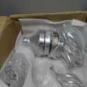 Nitial 4 Pcs 5 Arm Crystal Candelabras Centerpieces 27 Inch,Silver