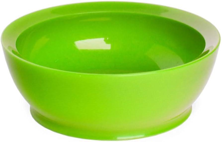 Non-Spill Mini Plastic Bowl Set - 8oz Reusable Kitchen Bowls with Concave Inner Lip and Non-Slip Base - For Serving Dips, Nuts, Ice Cream and Snacks - Set of 6