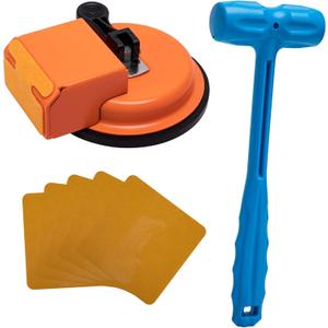 moonoom Floor Gap Fixing Tool, Heavy Duty Floor Gap Repair Kit with 5pcs Sticky Pads, Floors Suction Cup and Mallet for Laminate Vinyl Tile Wood Plank Gaps Efficient Repairs
