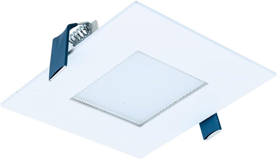 HALO 4 inch Square Recessed LED Ceiling & Shower Light  Canless Ultra Thin Downlight  3000K -White