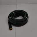 Heavy Duty Garden Hose 25ft, NON-EXPANDABLE Flexible Water Hose, Kink Resistant Lightweight Hybrid Hose, Leakproof Hose Male to Female Fittings (Black+Green)