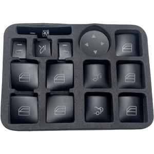 14 Pack Interior Door Armrest Window Switch Button Trim Cover Compatible with A B C E G GLA CLA GLK GL ML GLE Class