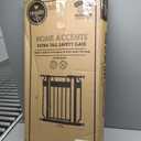 Regalo Safety 37" Extra Tall Baby Gate for Doorways & Bottom of Stairs, Wood Accent Pressure Mounted Gate with Door for Babies, Toddlers & Pets, Tested & Safe for 30 Years, American Designed and Owned