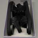 Madden Girl Amore Footbed Sandals Black Size 9 