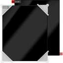 Enoin 2 Pack 8x12 Inches Non Transparent Black Acrylic Sheet Plexiglass Sheet 1/ 8 Thick 0.118'', Plastic Sheet Colored Board Panel for Glass, DIY, Painting, Art Craft