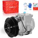 PHOBOOS A/C compressor with Clutch Compatible with Toyota Corolla 1998-2002, L4 1.8L, Fast Cooling, Low Noise, Easy Installation, Ref. 88320-02050