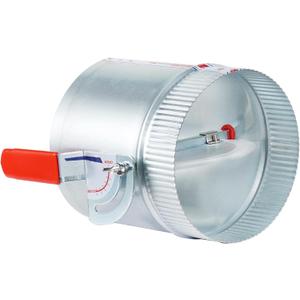 TOP-VIGOR 6 Inch HVAC Duct Manual Volume Backdraft Damper, Galvanized Iron Airflow Control for HVAC, Range Hoods, Fans, Pellet Stove Pipes, Dryer Vents, Adjustable Volume Damper with Sleeve (1 Pc)