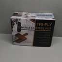 8 Quart 3-Ply Cooking Stock Pot with Lid, P&P CHEF Stainless Steel Large Pot for Pasta Soup, Work on Multi Stove, Heavy Duty & Dishwasher Safe, Dual Heat-resistant Handles & Transparent Glass Lid