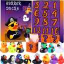 Capoda Halloween Advent Calendar 2025 with Horror Ducks Figures, 15 Days of Halloween Countdown Calendar Rubber Ducks for Adult Teens Kids Boys Girls October Surprise Gifts