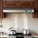 JOCO 30 Inch Under Cabinet Range Hood, 900 CFM Stainless Steel Kitchen Vent Hood, 4-Speed Knob Control C01-30K, Size: 30''