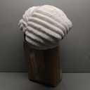 Bedsure Queen Comforter Set - GentleSoft 3 Pieces Fluffy Double-Side Fleece Comforter Set, Cozy Striped Room Decor Aesthetic, Luxury White Bedding Queen Size with 2 Pillowcases, 90x90 Inches (01 - Cream White)