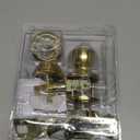 Lewis Hyman Inc 1734601 Atlas Tulip Style Door Knob and Single Cylinder Deadbolt Combo, Polished Brass