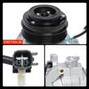 A-Premium A/C Compressor with Clutch Compatible with Ford F-150 2.7L Turbocharged 2015-2017, DKS20 Style