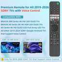 Replacement for Sony TV Remote, for All 2019-2026 Sony Remote Control for Bravia Smart TV with Voice Control. for Bravia XR/XBR/KD/K Series Google/Android TVs.