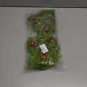 17 Inch Christmas Tree Picks, 6 PCS Lime Green Furry Curly Stems with Red Glitter Balls, Flexible Christmas Tree Topper Decorations for Holiday Arrangements, Wreaths & Table Christmas Decor