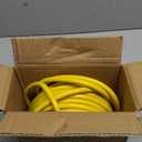 HUANCHAIN 50 ft 14/3 Gauge Heavy Duty Outdoor Extension Cord Waterproof with Lighted, Flexible Cold Weather 3 Prong Electric Cord Outside, 15A 1875W 125V 14AWG SJTW, Yellow, ETL Listed