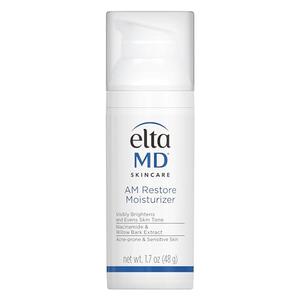 EltaMD AM Restore Face Moisturizer for Women and Men, Light Moisturizer Face Cream, Made with Niacinamide and Hyaluronic Acid, 1.7 oz Pump,EXP2028/05