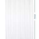 Barossa Design Waterproof Fabric Shower Curtain or Liner Microfiber 72" W x 74" H - Hotel Quality, Machine Washable, White Shower Curtain Liner for Bath Tub, 72x74 Inches