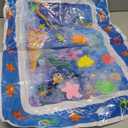 Tummy Time Water MatInflatable Tummy Time Water Play Mat for Babies, Infants and Toddlers 3 to 12 Months Promote Development Toys Baby Gifts (Blue)