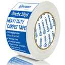 Heavy Duty Carpet Tape Double Sided 2 IN x 30 YD Rug Tape for Area Rugs on Carpet, Perfect Rug Gripper for Holding Area Rugs, Hardwood Floors, Outdoor Rugs, Stair Treads, White