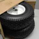 Taifa 13 Inch 2 PCS Air Wheels and Pneumatic Rubber Tires 5.00-6 Replacement with 3/4'' Axle Bore Hole, Inflated Wheel for Pressure Washers, Wheelbarrows, Hand Trucks, Garden Carts, Lawn Mower etc.
