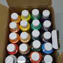 AnyMark Acrylic Paint Set, 24 Classic Colors with 10 Brushes, 2 fl oz/60ml Bottles, Art kit Painting Supplies for Adults Canvas, Rock, Wood