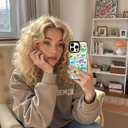 for iPhone 14 Pro Case, Cute Dinosaur Nature Pattern with Pastel Dinos, Military-Grade Drop Protection, Cute Soft Slim TPU Protective Cover with Camera Protection for Women & Girls