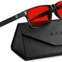 ANYLUV Blue Light Glasses Men Woman, Blue Light Blocking Glasses for Computer Gaming, Eye Strain Relief Eye Protection ((Sleep Enhancement) 01- Black)