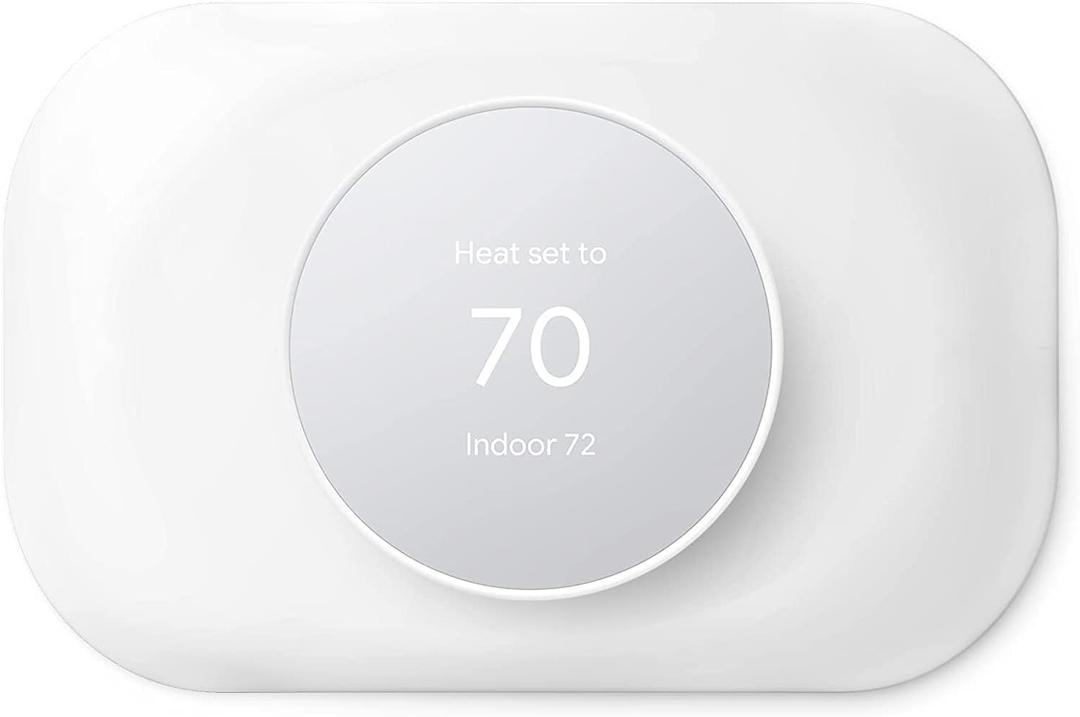 Petrichor Nest Thermostat Trim Kit - Compatible with Google Nest Thermostat 2020, Easy to Install - Snow (White)