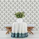 NuWallpaper Flourish Block Print Blue and Green Multi Peel and Stick Wallpaper, Removable Wallpaper, 20.5 in x 18 ft