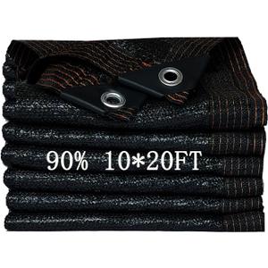 90% Shade Cloth for Garden 10x20FT Shade Cloth with Grommets,Shade Tarp for Plants,Shade Tarps for Outdoors,Patio Covers for Shade and Rain,Suitable for Shading Plants,Garage,Summer Garden Shade Net