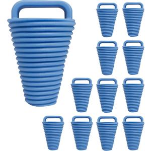 12 Pieces Kayak Scupper Plug Kit TPE Scupper Plugs Drain Holes Stopper Bung with Handle, Small