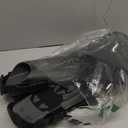 Mask Fins Snorkeling Gear for Adults, Full Face Snorkel Mask & Adjustable Swim Fins Snorkel Set, Panoramic View Snorkel Mask Dry Top Anti-Fog Anti-Leak (Black)