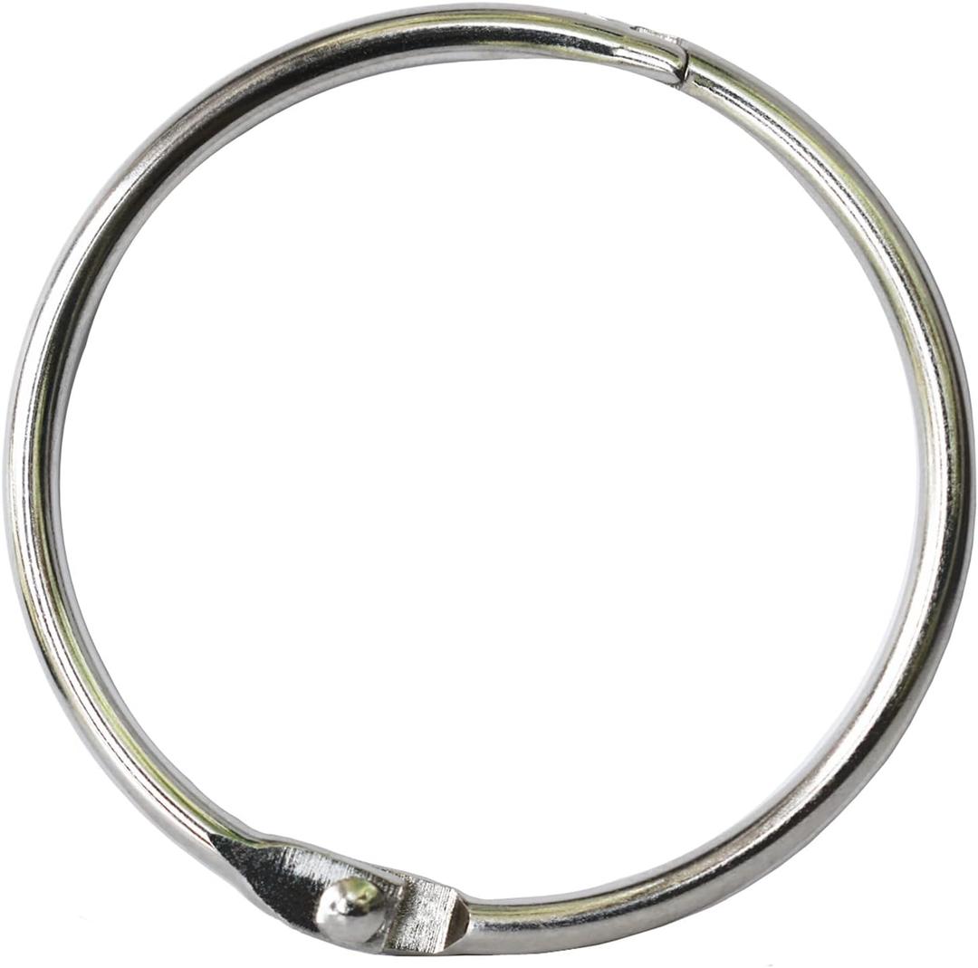 Book Binder Rings 2 Inch Office Loose Leaf Ring20 Pack Nickel Plated Silver