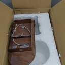 Mid Century Wall Sconce Walnut Texture Glass Globe Wall Lighting Wood Industrial Farmhouse Wall Light Bedside Indoor Retro Industrial Wall Mounted Lamp for Living Room Bedroom Bathroom (Brown)