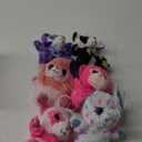 My OLi 5" Plush Toys Set Stuffed Animals Bundle of Zoo Animal Toys Lion/Monkey/Elephant/Pink Bear/Purple Bear/Panda Stuffed Animals Pack of 6 for Babies Kids Girls Boys