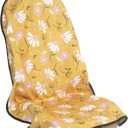 Car Seat Cover Protector Front Seats,for Gym Workout,Running,Swimming,Beach and Hiking,Waterproof Sweat Towel Bucket Seat Covers for Cars SUV Trucks (Chamomile and Yellow, 1Pcs)