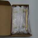 Haliwu 10 Pack Gold Cabinet Handles, Brushed Brass Cabinet Pulls Kitchen Handles Barrel Champagne Gold Pull Kitchen Hardware, 5 inch Hole to Hole Center
