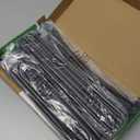 Adorox 7.8ft Garden Arch Trellis for Climbing Plants, Metal Arch Frame, Pumpkin Archway Outdoor Garden Arbors and Arches for Halloween Christmas Birthday Party Baby Shower Decoration(Black)