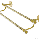 Allied Brass 1072/24 Skyline Collection 24 Inch Double Towel Bar, Polished Brass