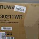 Nuwave Precision Induction Cooktop Gold, 12 Shatter-Proof Ceramic Glass Surface, Large 8 Heating Coil, Portable, 51Temp Settings 100°F to 575°F, 3 Wattage Settings 600, 900, and 1500 Watts